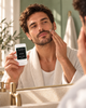 Crème à barbe AZUR 35 ml Musc Blanc — application discrète sur la barbe