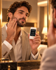 Crème à barbe CARAT 35 ml Musc Blanc — application discrète sur la barbe