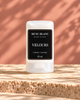 Crème à barbe VELOURS 35 ml Musc Blanc — flacon blanc et étiquette noire