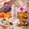 Yara 30 ml entouré de ses notes florales, tropicales, vanillées et boisées